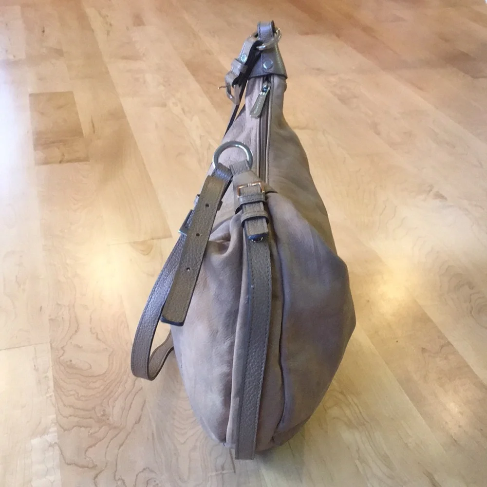 Kesslord Vintage Leather Hobo Crossbody